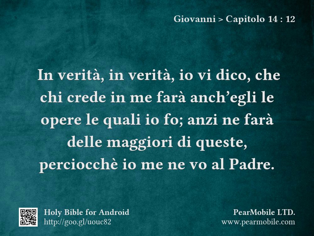 Giovanni, Capitolo 14:12